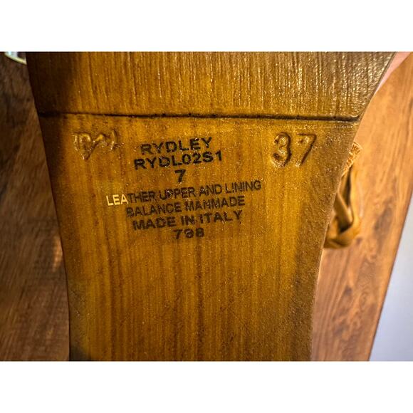 Steve Madden Women’s Rydley Leather Platform Sandals – Cognac – Size 7 – NWT - Picture 8 of 10